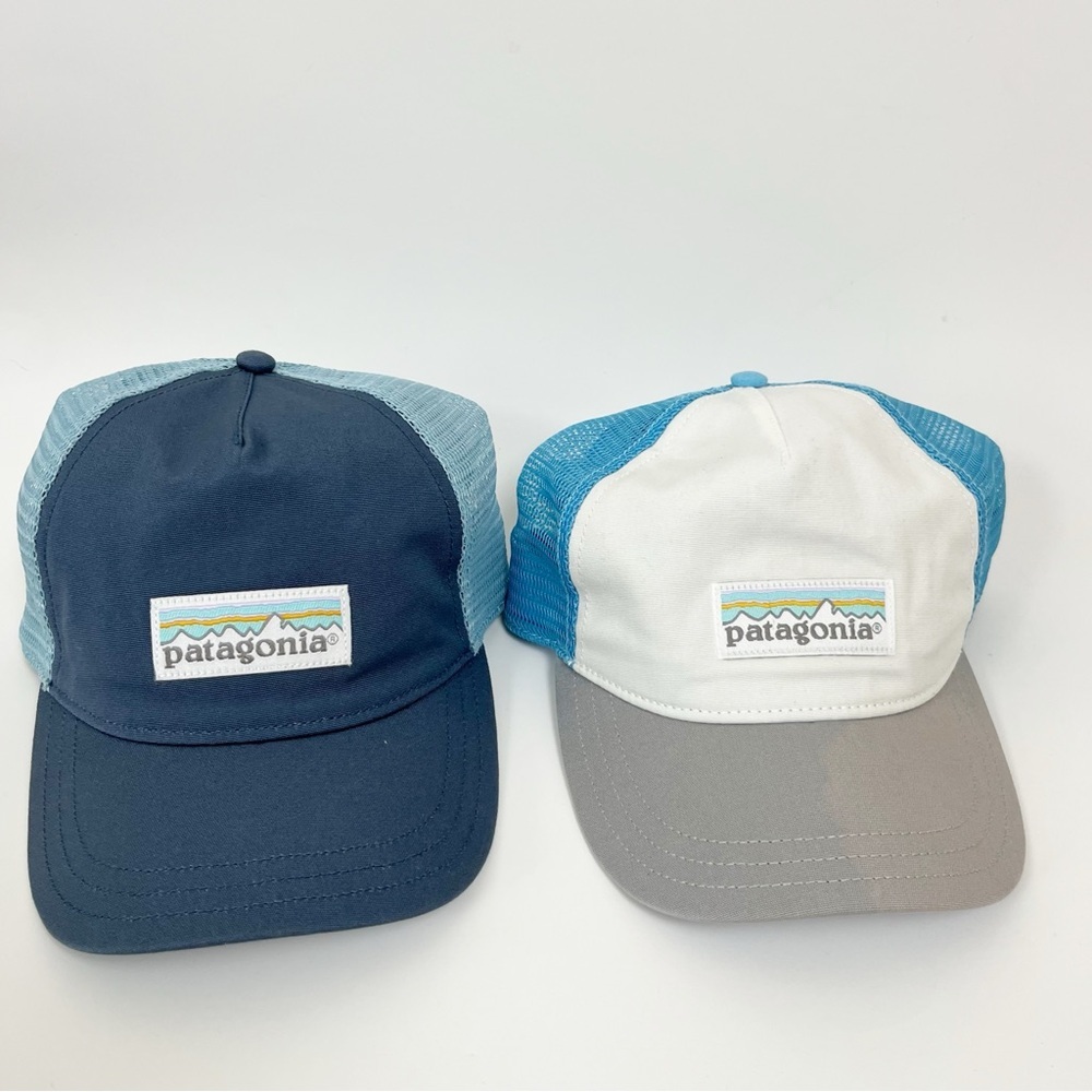 Patagonia Blue Gray Lot 2 Trucker Hat